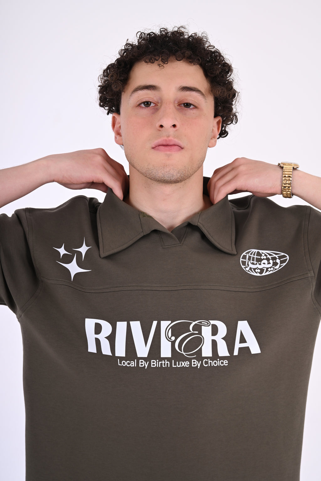 League Olive Polo