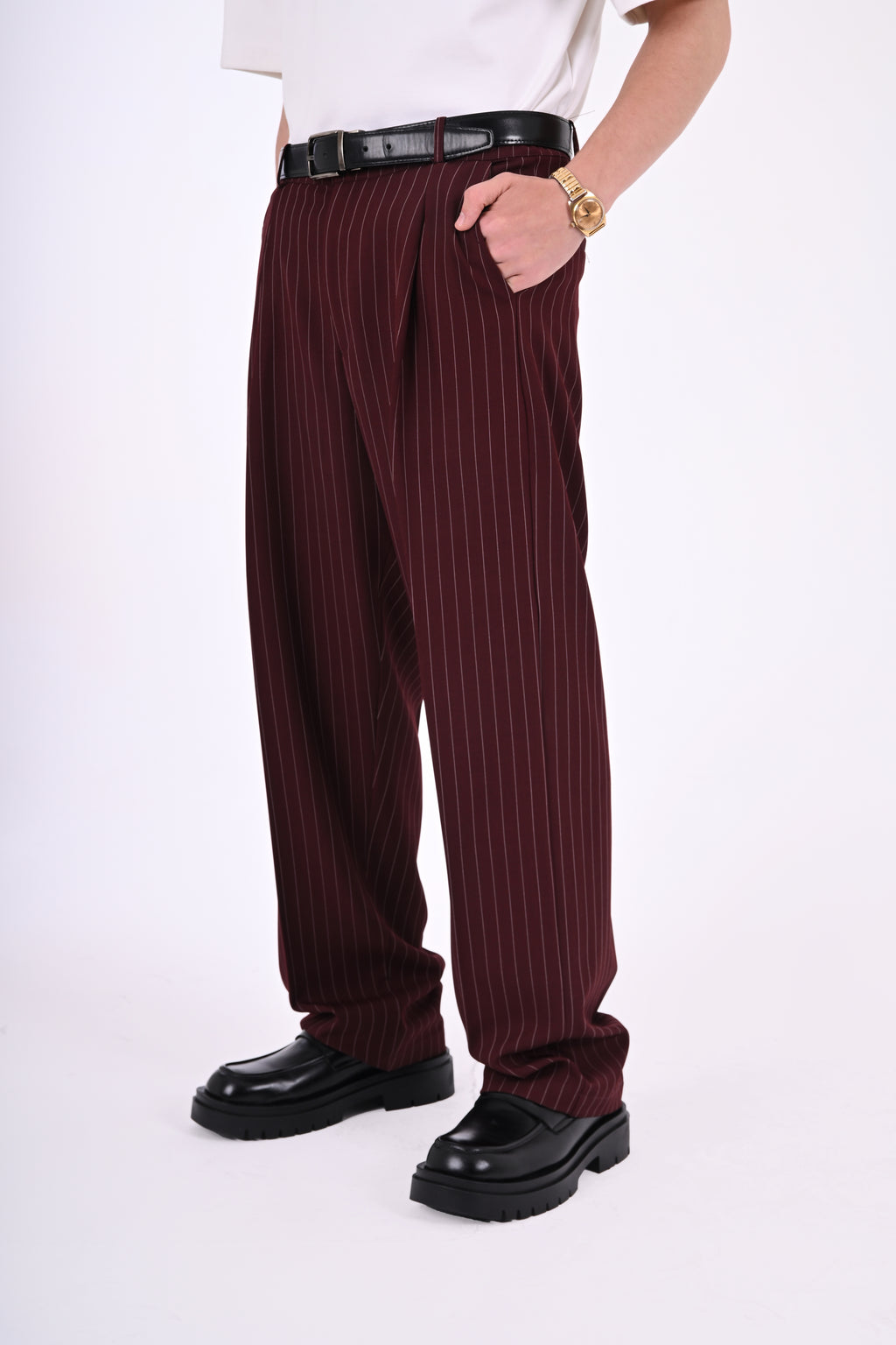 Classic Pinstriped Pants