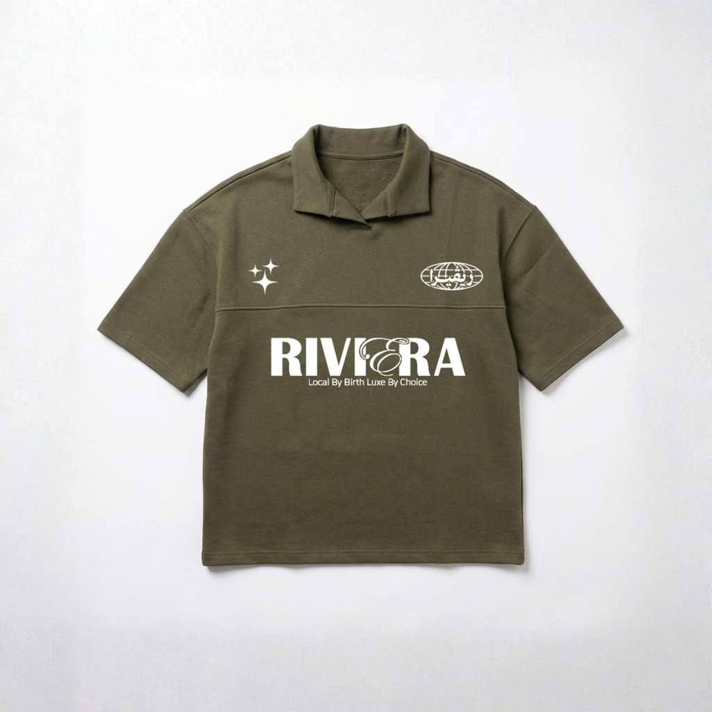 League Olive Polo